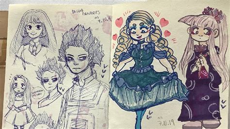 Nearly Pages Of Ocs I Sketchbook Tour Youtube