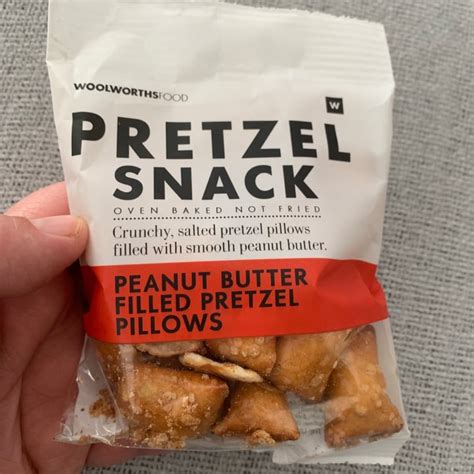 Woolworths Food Pretzel Snack Peanut Butter Filled Pretzel Pillows