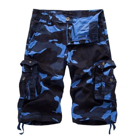 Bermuda Homme 100 Coton Camouflage Short Cargo Hommes Multi Poche