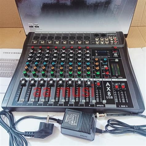 Jual MIXER ASHLY AX8N USB DAN BLUETOOTH 8 FULL MONO AX 8 N Di Lapak Aa