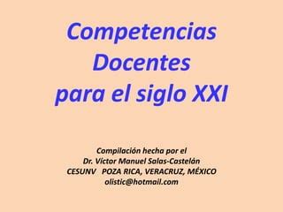 Competencias Docentes Ppt Descarga Gratuita