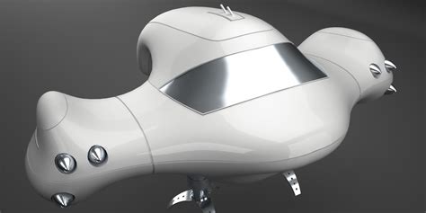 Spaceship Free 3D Model Game Ready Obj Fbx Ma Mb CGTrader