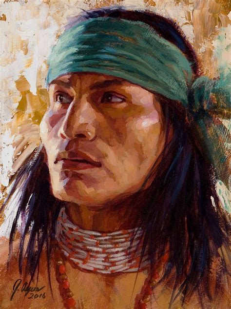 Undaunted Apache Apache Warrior Painting James Ayers Apache Native