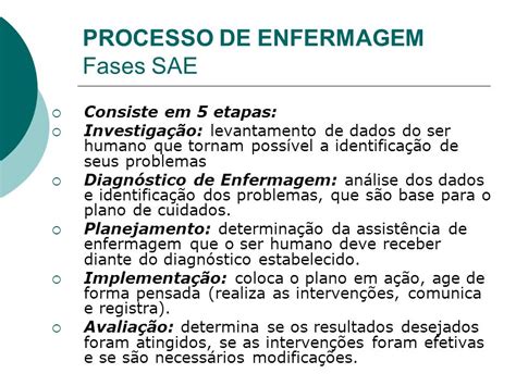 Fases Do Processo De Enfermagem Librain