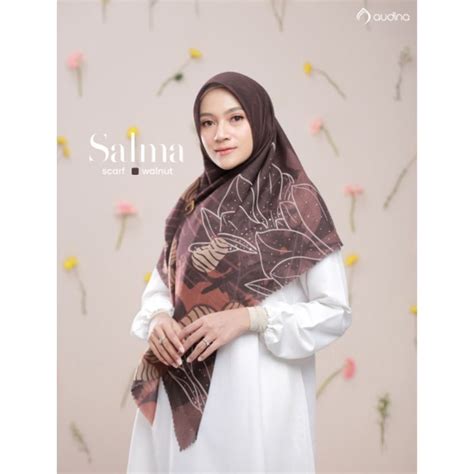 Jual Jilbab Segi Empat Salma Scraf Audina Ori Laser Cut Bisa COD