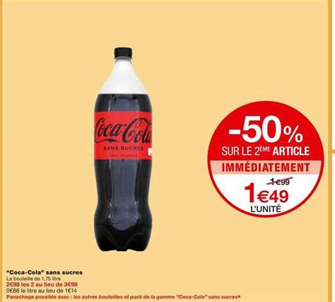 Promo Coca Cola Sans Sucres Chez Monoprix ICatalogue Fr