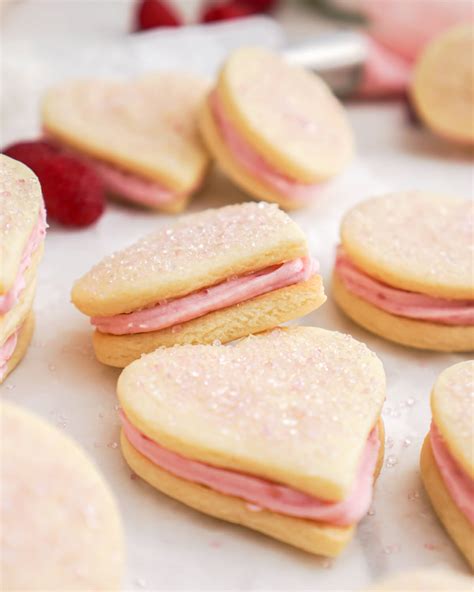 Easy Heart Shaped Sandwich Cookies Baking For Friends