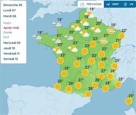 Quel temps fera t il cette semaine Voici les prévisions de Météo