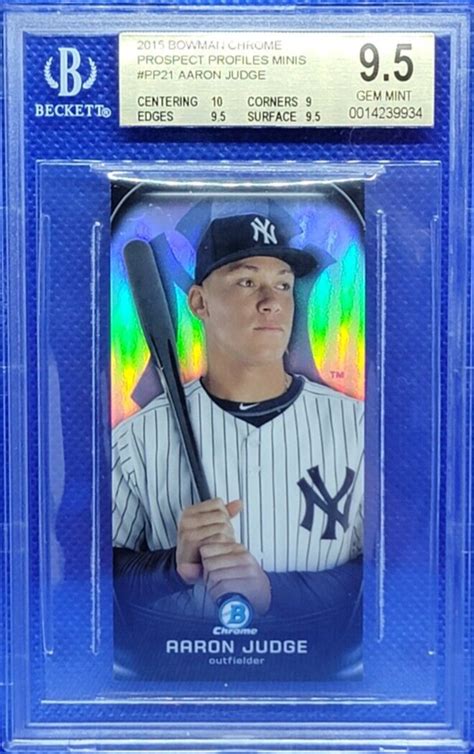 Bowman Chrome Aaron Judge Prospect Profiles Mini Pp Yankees