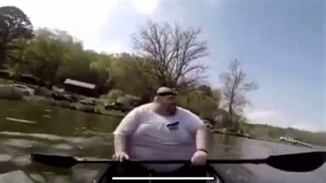 Fat Guy Singing In Canoe Youtube