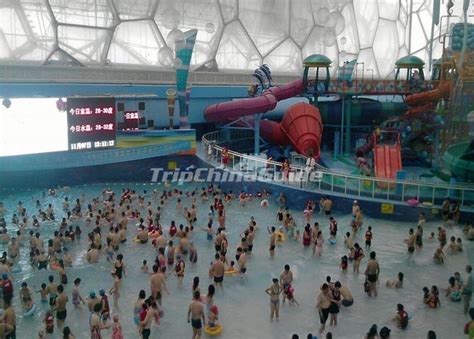 Charming Beijing Water Cube Water Park Beijing National Aquatics