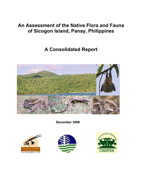 (PDF) An assessment of the native flora and fauna of Sicogon Island ...