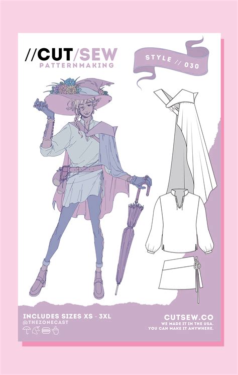 Taako And The Adventure Zone Cosplay Sewing Pattern Cutsew Cutsew