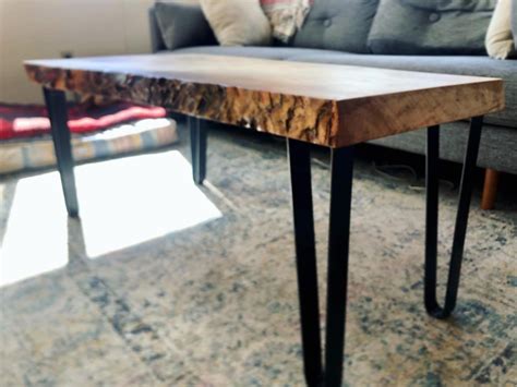 Maple Live Edge Coffee Table Etsy