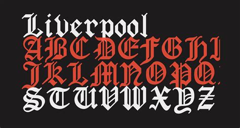 Liverpool Free Font What Font Is
