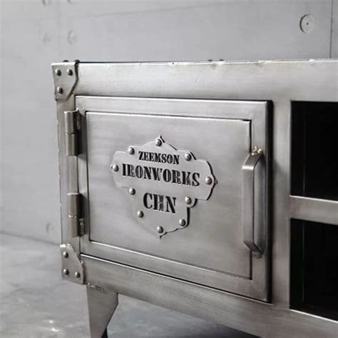 Loft Industrial Metal TV Stand Console Living Room TV Cabinet with ...