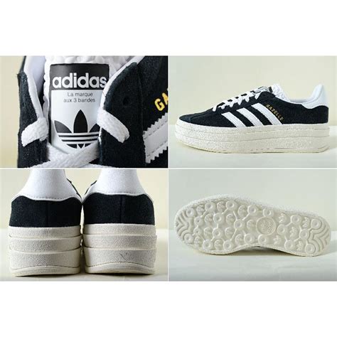 Adidas アディダス Gazelle Bold W ガゼル ブラック×ホワイト レディース スニーカー 厚底 Hq6912