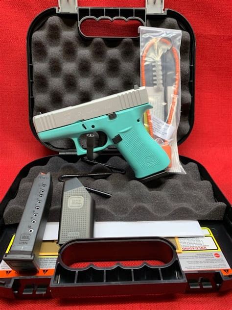 Glock 43x G43x 9mm Robins Egg Blue Tiffany Blue Apollo Custom For