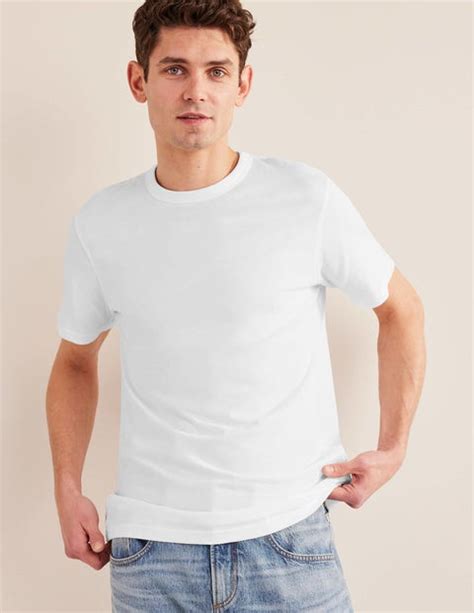 Slim Fit Classic T Shirt White Boden Eu