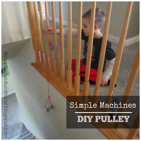 Relentlessly Fun, Deceptively Educational: Simple Machines: DIY Pulley