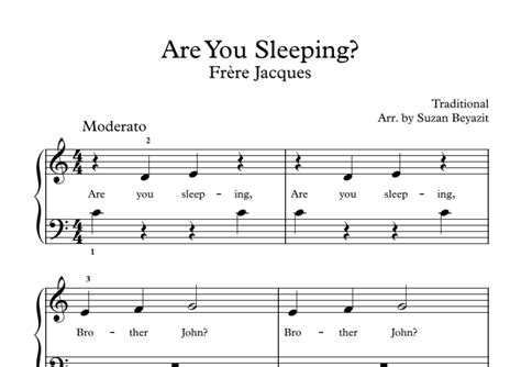 Are You Sleeping Fr Re Jacques Arr Suzan Beyazit By Traditional