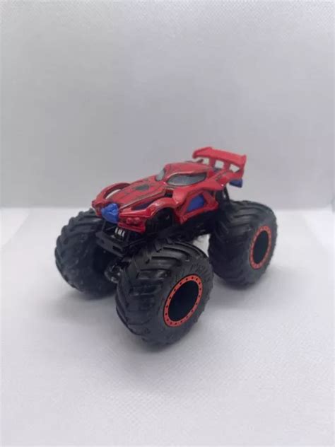 Rare Hot Wheels Monster Jam Marvel Spider Man Monster Truck Scale Picclick Uk