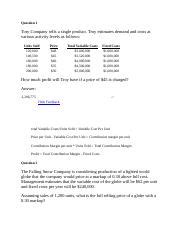 MGMT 640 Financial Decison Making Session 11 HW Docx Question 1 Tory