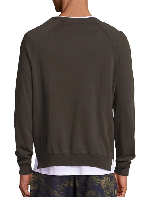 Lyst - Vince Solid Raglan Sweatshirt for Men