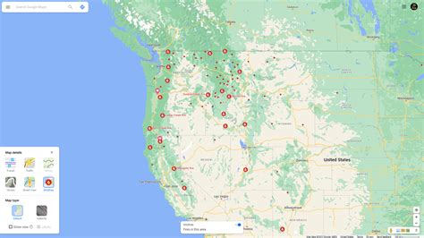 Map of wildfires in the western US. I know this is just a screenshot, but this is very important ...