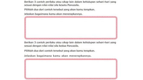 Kunci Jawaban Tema Kelas Halaman Perilaku Sesuai Sila