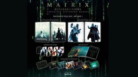 The Matrix Resurrections Manta Lab Exclusive No 4K Fullslip Steelbook