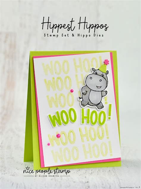 Sale A Bration Items Card Stampin Up Hippest Hippos