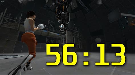 Portal 2 Speedrun Old World Record In 56 13 Youtube