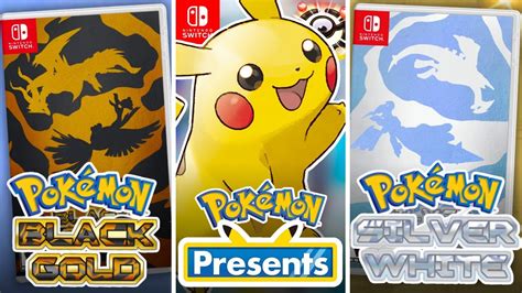 NEW Pokémon Remakes BlackGold SilverWhite YouTube