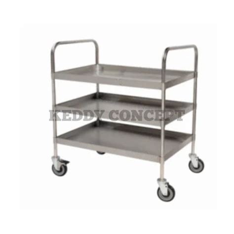 Keddy Concept Stainless Steel Mobile Trolley Loading Capacity