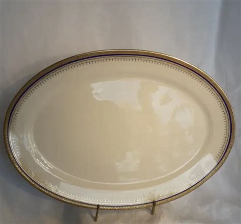 Grand Plat Ovale En Porcelaine De Limoges Chabrol Et Poirier Cm