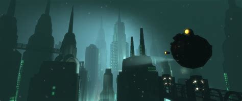 Black Buildings Poster Rapture Bioshock Hd Wallpaper Wallpaper Flare