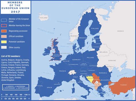 Members of the EU 2017 [4288x3201px] : r/MapPorn