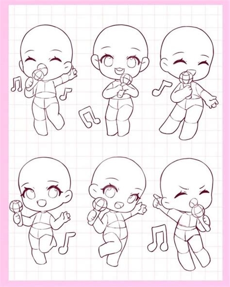 Pin By Eden On Poses Chibi Sketch Chibi Body Chibi Drawings