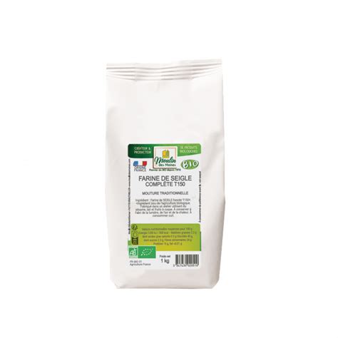 Farine de seigle foncée bio 1kg Boutique Naturline