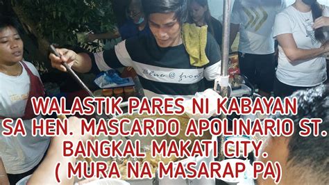 WALASTIK PARES NI KABAYAN SA HEN MASCARDO APOLINARIO ST BANGKAL