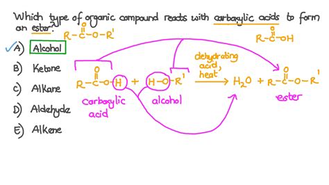 Question Video Identifying The Type Of Organic Compound That Reacts