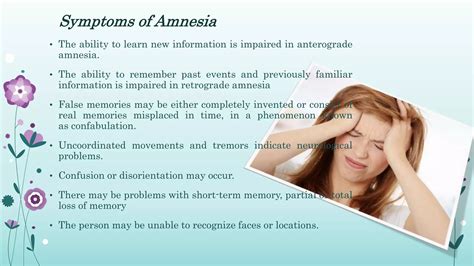 Amnesia Types Symptoms Causes Treatment Ppt