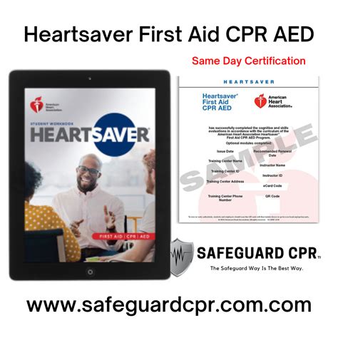 Heartsaver First Aid Cpr Aed Cpr Aed And Basic First Aid Safeguard Cpr