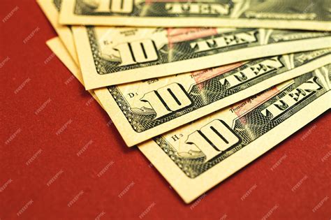 Premium Photo 10 Dollar Bill Background Close Up Financial Concept