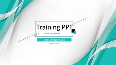 Ppt Of Green Simple Training Presentation Pptx Wps Free Templates