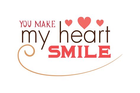 You Make My Heart Smile Graphic By Thelucky · Creative Fabrica