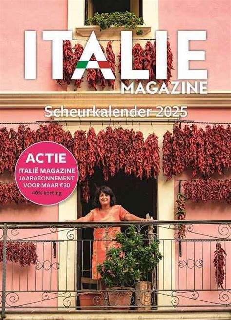 Itali Magazine Scheurkalender Marjolein Zuiderent Boek