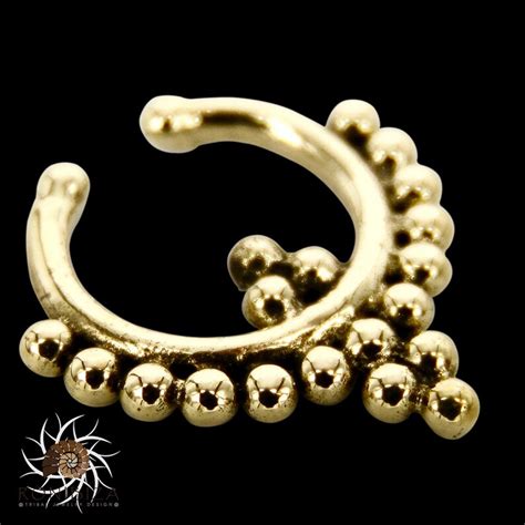 Fake Septum Ring Faux Septum Ring Fake Piercing Clip On Etsy Israel