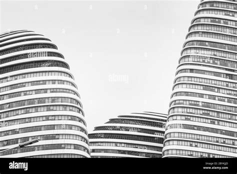 Spectacular architecture of Wangjing SOHO designed by Iraqi architect Zaha Hadid Stock Photo - Alamy